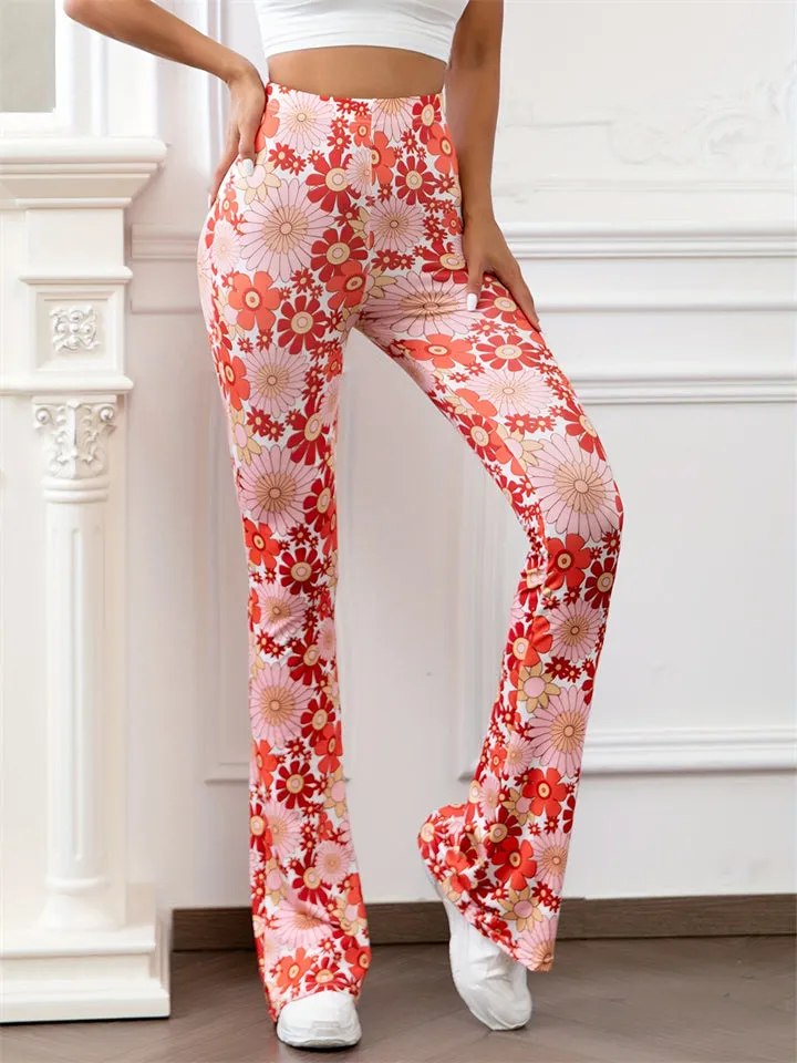 Female Boho High Waisted Flare Forbidden Pants