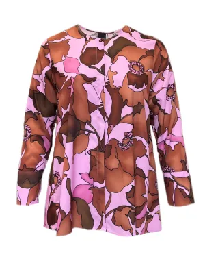 Marina Rinaldi Women's Pink Famoso Button Down Shirt NWT