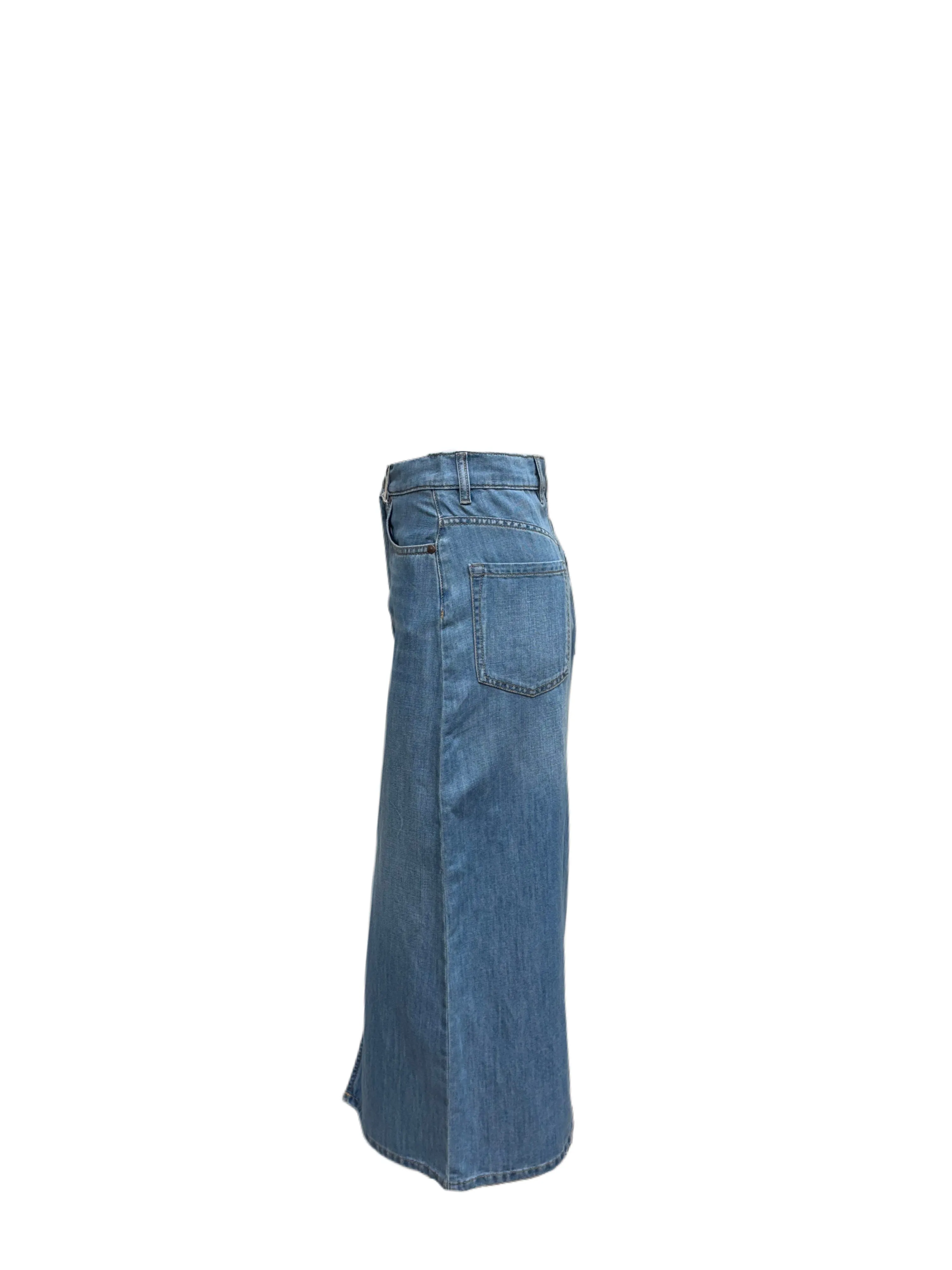 Max Mara Women's Blue Gelada Staight Skirt NWT