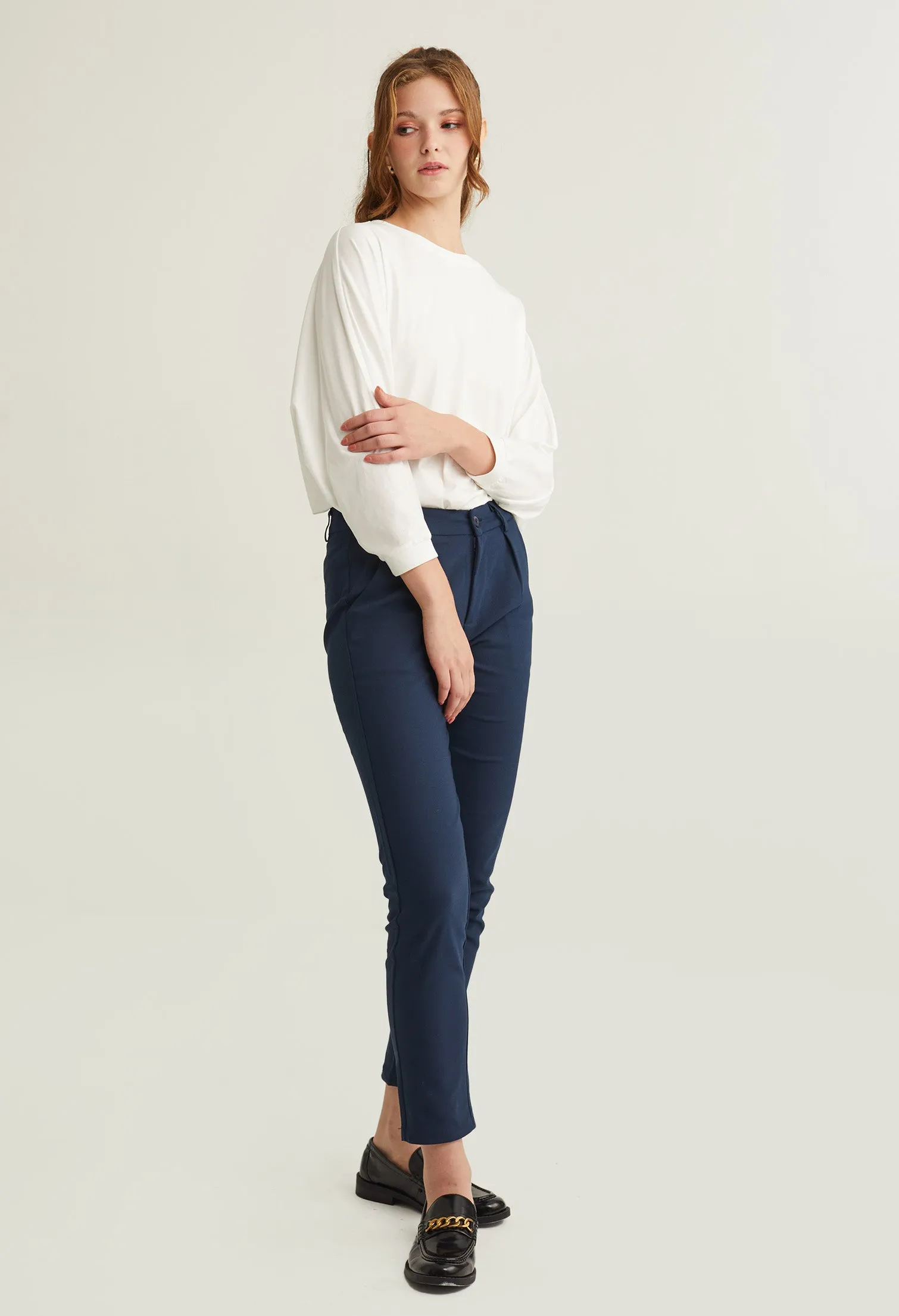 Office Slick Tight Fit Pants