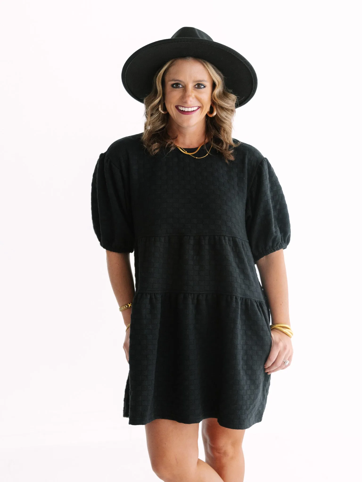 Pageant Ready Puff Sleeve Dress
