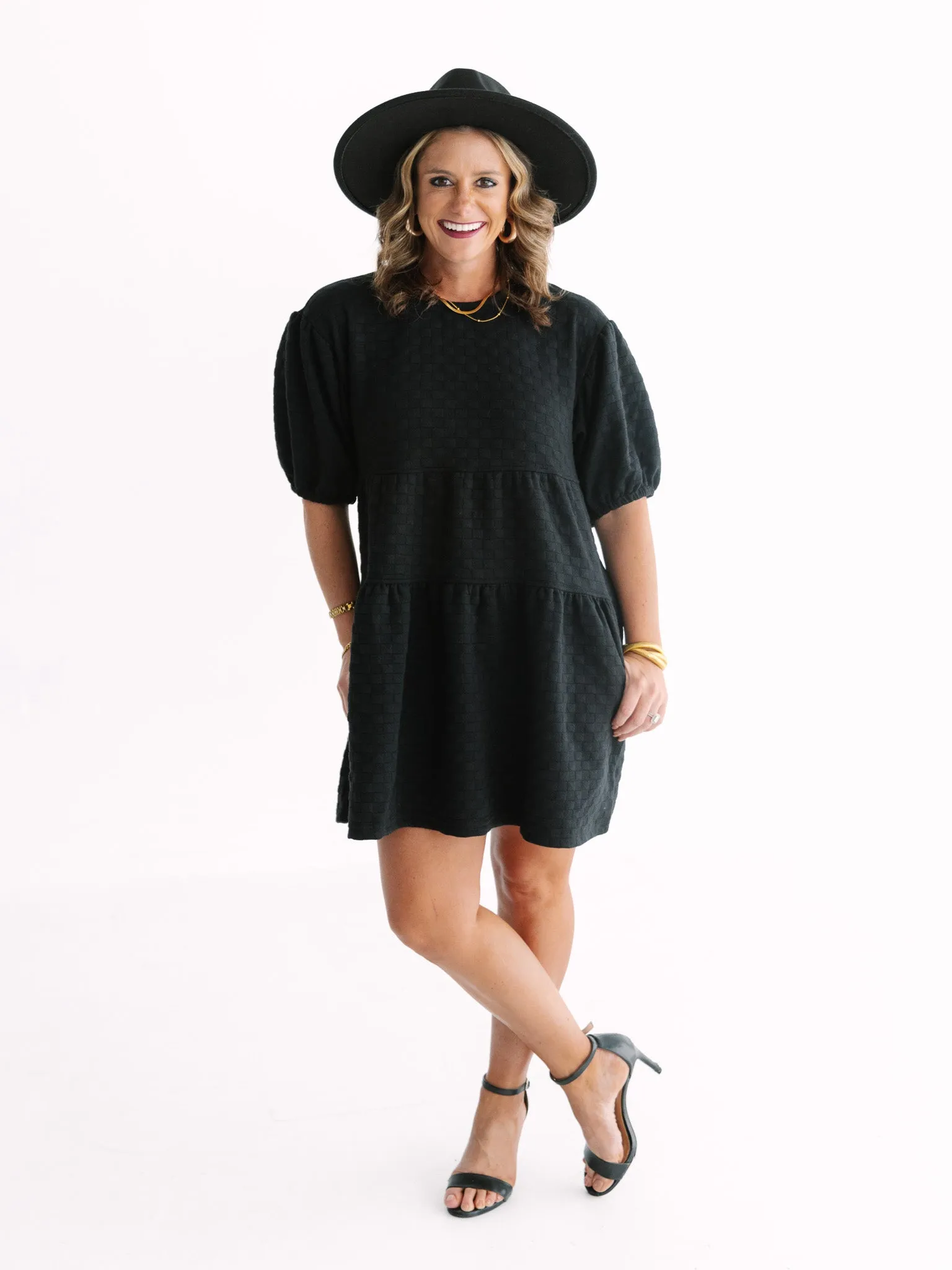 Pageant Ready Puff Sleeve Dress