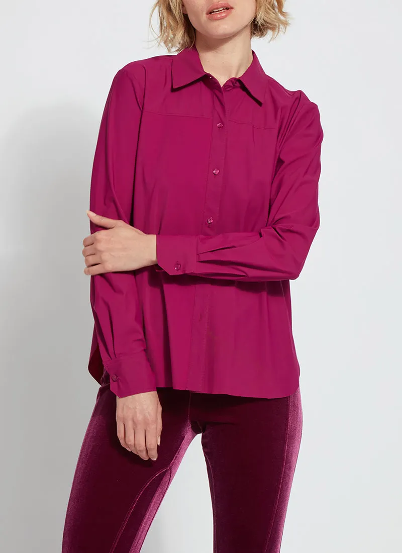 Russet Button Down Top