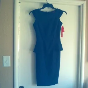 XOXO Navy Peplum Sheath Dress NWT Size 0